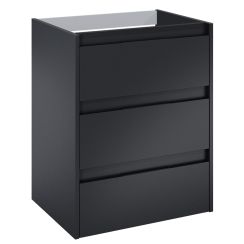 Roca Alpine Badschrank 58.5x45.2x74 cm Unterschrank hängend schwarz A857866532