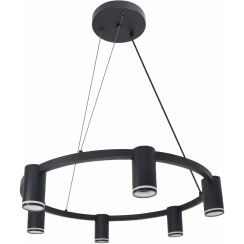 Goldlux Paris Pendelleuchte 6x12 W schwarz 326201