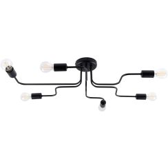 Sollux Lighting Vector Deckenlampe 6x15 W schwarz SL.1447