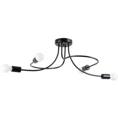 Sollux Lighting Levar Deckenlampe 4x15 W schwarz SL.1455