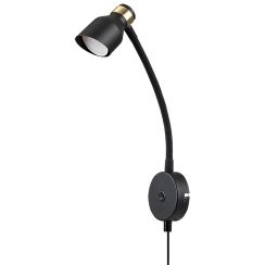 Rabalux Lilou Wandleuchte 1x25 W schwarz-gold 73051