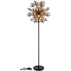 Globo Lighting Udo Stehlampe 6x25 W schwarz-verraucht 15633SS