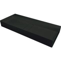 Deante Blur Waschbecken 80x40 cm rechteckig Aufsatzwaschbecken schwarz matte CQB_NU8S