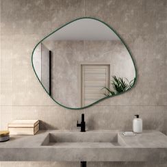 Baltica Design Tiny Border Stain III Spiegel 90x77 cm grün 5904107931944
