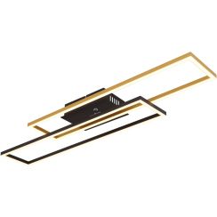 Globo Lighting Dakari Deckenlampe 1x30 W schwarz-gold 67208-30G