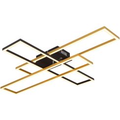 Globo Lighting Dakari Deckenlampe 1x40 W schwarz-gold 67208-40G