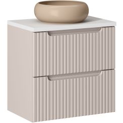 Set Badschrank Comad Nova Cashmere NOVA CASHMERE 82-60-2S, Waschbecken Comad Wiki UN-WIKI-MC, NOVA WHITE 89-60