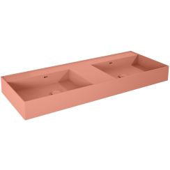 Elita Level Waschbecken 120.5x45.5 cm rechteckig Klassisch-Doppelt rosa matte RE041461206600