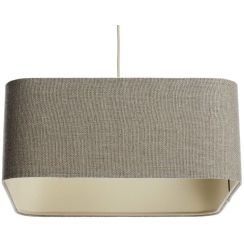BPS Koncept Kwadro len light Pendelleuchte 1x60 W beige KW-003-40W25