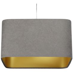 BPS Koncept Kwadro sue Pendelleuchte 1x60 W gold-grau/aschfarben KW-105-40w25