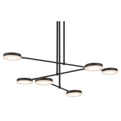 Maytoni Fad Pendelleuchte 6x7 W schwarz MOD070PL-L38B3K