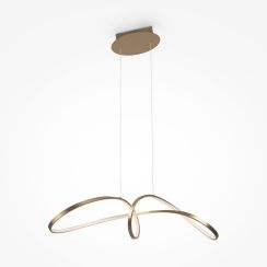 Maytoni Curve Pendelleuchte 1x42 W gold MOD156PL-L52G4K