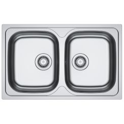 Franke Spark Edelstahlspüle 80x50 cm stahl 101.0712.234