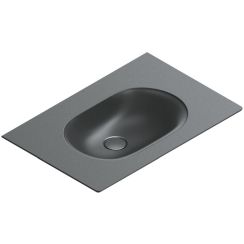 Catalano Sfera Waschbecken 60x50 cm rechteckig Klassisch-Möbel schwarz matte 0520610022