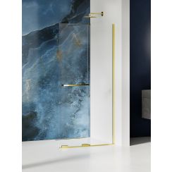 New Trendy Smart Light Gold Walk-In Duschwand 80 cm gold Glanz/durchsichtiges Glas EXK-6727