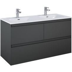 Elita Split Badschrank 120x45.8x63.5 cm Unterschrank hängend anthrazit RE012007156010
