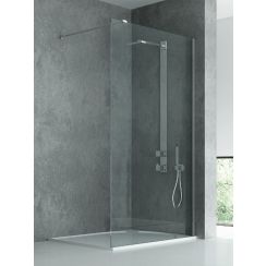 New Trendy New Modus begehbare duschwand 160 cm chrom Glanz/durchsichtiges Glas EXK-5466