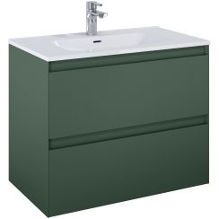 Elita Split Badschrank 80x45.8x63.5 cm Unterschrank hängend grün RE010800057010