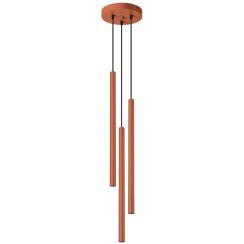Sollux Lighting Pastelo Pendelleuchte 3x8 W rot SL.1527