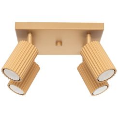 Sollux Lighting Karbon Deckenlampe 4x10 W gold SL.1564