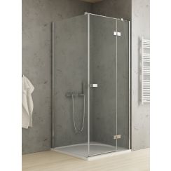 New Trendy Reflexa Duschkabine 90x70 cm rechteckig chrom Glanz/durchsichtiges Glas EXK-5115
