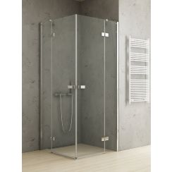 New Trendy Reflexa Duschkabine 110x80 cm rechteckig chrom Glanz/durchsichtiges Glas EXK-5177