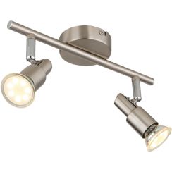 Globo Lighting Kinley Wandleuchte 2x3 W nikel 57385-2