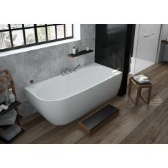 Hoesch iSensi Eckbadewanne 170x75 cm rechteckig weiß 3868.010