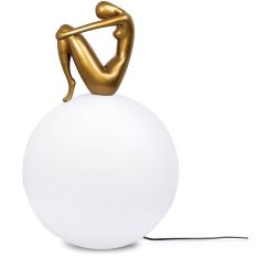 Moosee Uomo Stehlampe 1x40 W weiß-gold MSE1501100430