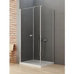 New Trendy New Soleo Duschkabine 110x100 cm rechteckig chrom Glanz/durchsichtiges Glas K-0633