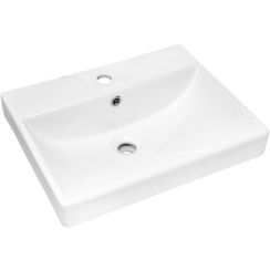 Comad Rita Waschbecken 60x40 cm rechteckig Möbel weiß glanz UN-RITA-GW-60