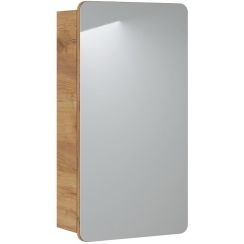 Comad Aruba Badschrank 40x16x75 cm Spiegelschrank eiche ARUBA 842 -40CM FSC