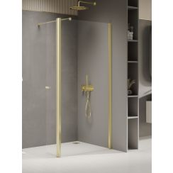 New Trendy New Soleo Light Gold Walk-In Duschwand 50 cm gold Glanz/durchsichtiges Glas K-1959