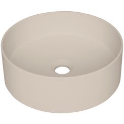 Deante Silia Waschbecken 36x36 cm rund Aufsatzwaschbecken braun/beige matte CQS_5U4S