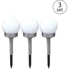 Globo Lighting Solar Stehlampe 1x0.06 W weiß-silber 33770-3