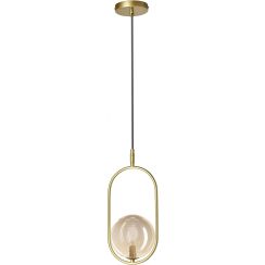 Candellux Cordel Pendelleuchte 1x28 W messing 31-44099