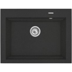 Pyramis Siros Granitspüle 67x51.5 cm schwarz 070094201