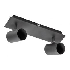 GTV Veneto Deckenlampe 2x20 W schwarz OS-VEN20WO2-10