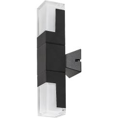Rabalux Darvas Außenwandleuchte 2x12 W schwarz 77127