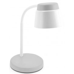 GTV Helin Tischlampe 1x6 W weiß-grau LB-HEL6W-15-DEC