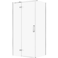 Cersanit City dusche 100x80 cm rechteckig chrom Glanz/durchsichtiges Glas S584-095