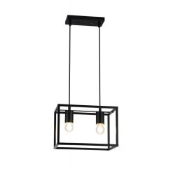 GTV Diu Pendelleuchte 2x40 W schwarz OS-DIU2-10-DEC