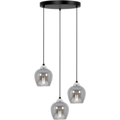 Kaja Nira Pendelleuchte 3x15 W schwarz-chrom K-5611