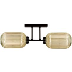 Kaja Fadiga Deckenlampe 2x15 W schwarz-bernstein K-5743