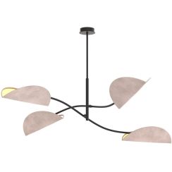 Emibig Lotus Deckenlampe 4x10 W grau 1462/4
