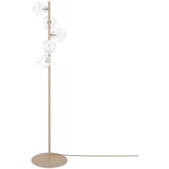 Kaja Tesoro Stehlampe 5x10 W transparent-beige K-5702