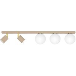 Kaja Aspa Deckenlampe 5x10 W weiß-gold-beige K-5831