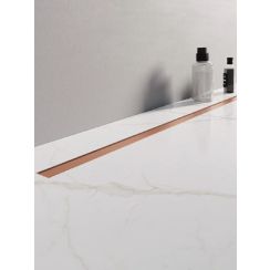New Trendy Visio Slim Copper Brushed Linienablauf 100 cm kupferrot OL-0100