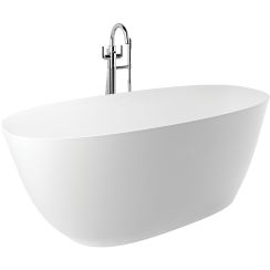 Kludi Resa O Freistehende Badewanne 170x75 cm oval weiß 51BF0253
