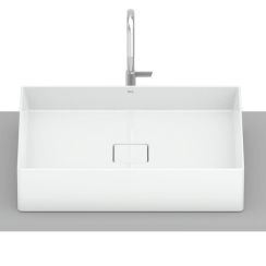 Roca Terra Waschbecken 51x36 cm rechteckig Aufsatzwaschbecken weiß glanz A32787Z000